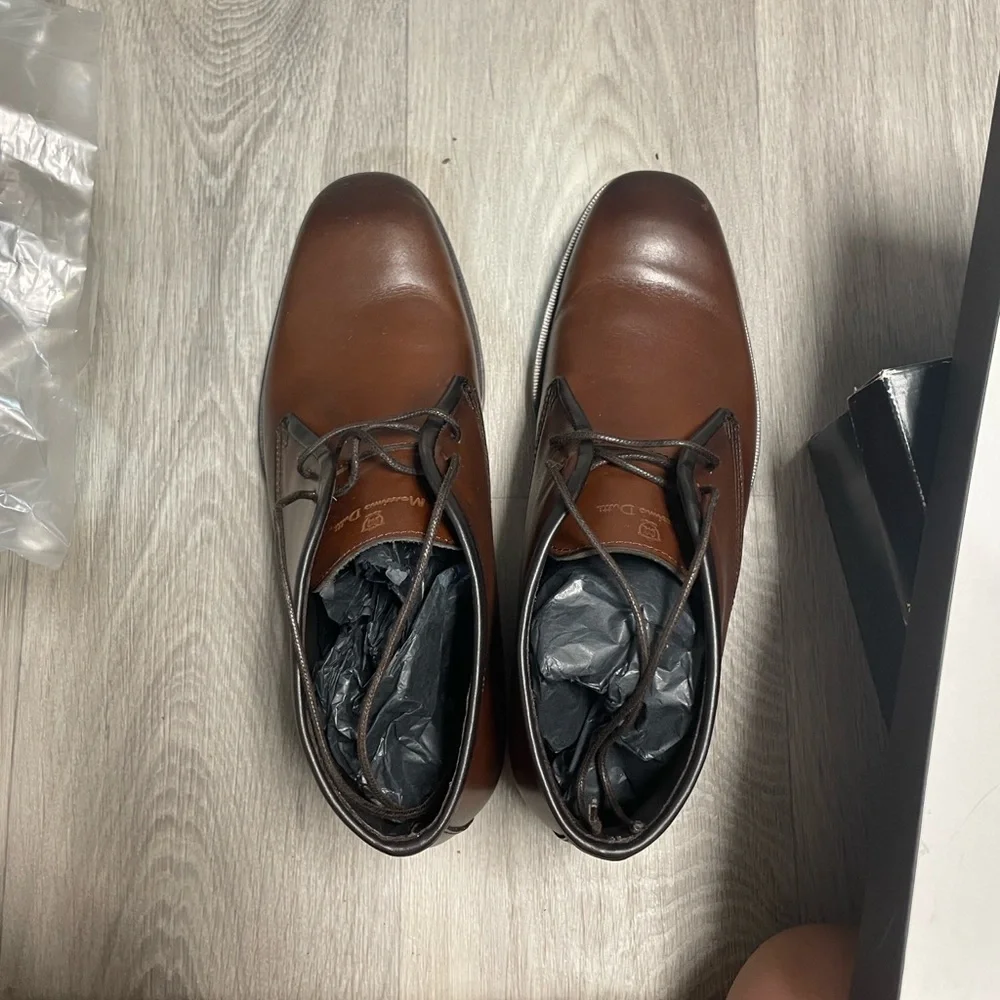Massimo Dutti Men's Brown Leather Boots